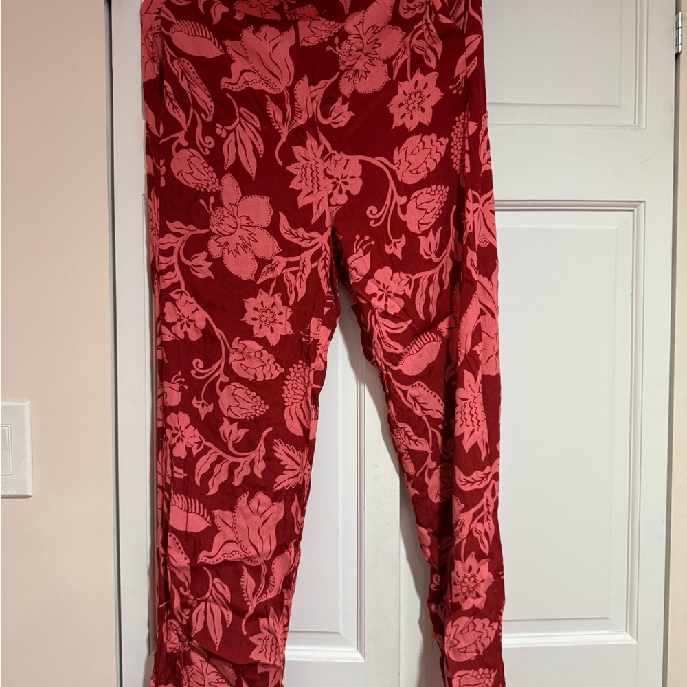 Mango Floral Pants NWT